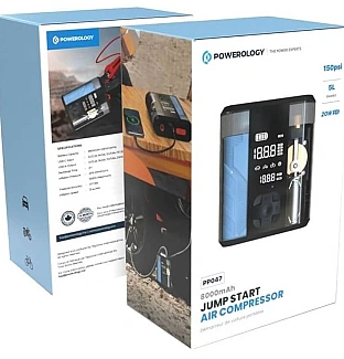 جامپ استارتر پاورولوژی Powerology Jump Start AIR Compressor 8800MAH PP047